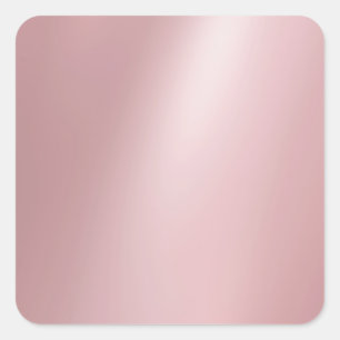 Sticker Carré Modèle Moderne Élégant Rose Gold Tendance