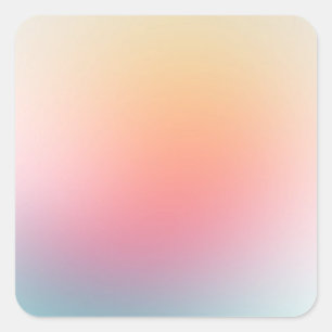 Sticker Carré Modèle vierge coloré tendance Rouge Rose Bleu