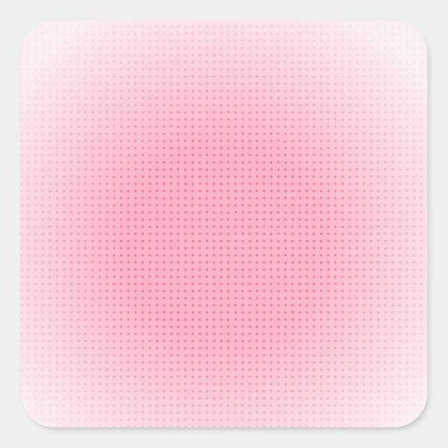 Sticker Carré Modèle vierge personnalisé rose blanc (Devant)