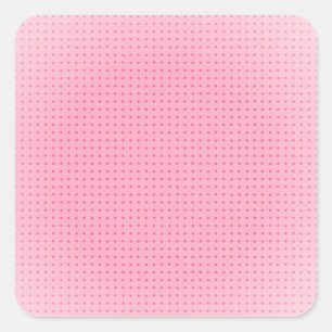 Sticker Carré Modèle vierge personnalisé rose et blanc classique