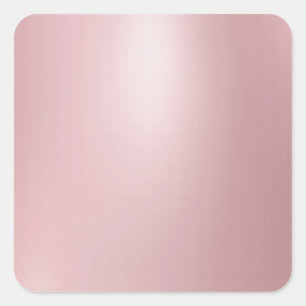 Sticker Carré Moderne Élégant Tendance Rose Or Vierge