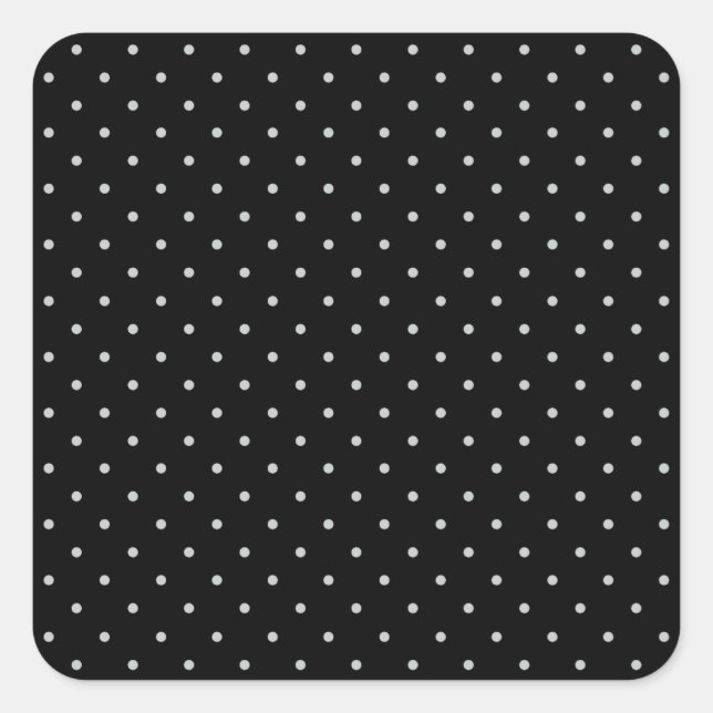 Sticker Carré Modifier Pois gris N'importe quelle couleur Clique (Devant)