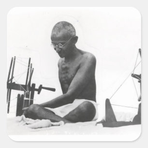 Sticker Carré Mohandas Karamchand Gandhi