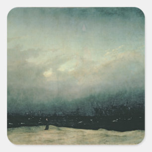 Sticker Carré Moine par mer, 1809
