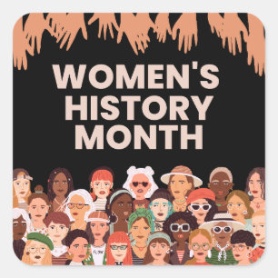 Sticker Carré Mois de l'histoire des femmes