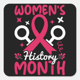 Sticker Carré Mois de l'histoire des femmes féministe