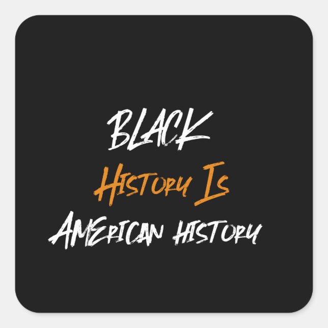 Sticker Carré Mois de l'histoire des Noirs (Devant)