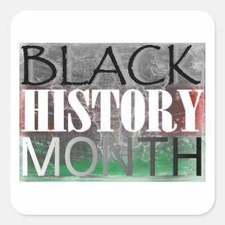 Sticker Carré Mois de l'histoire des Noirs (drapeau africain)