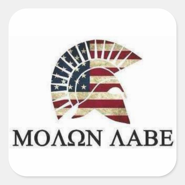 STICKER CARRÉ MOLON LABE (Devant)