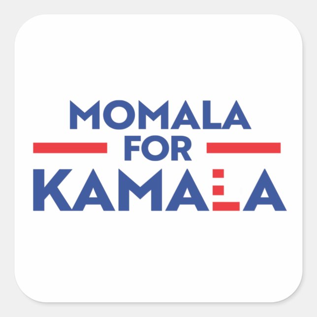 STICKER CARRÉ MOMALA POUR KAMALA (Devant)
