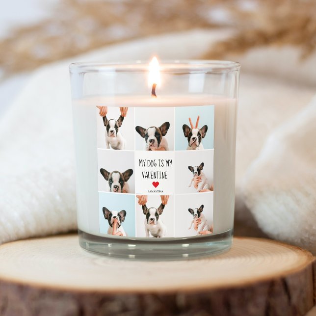 Sticker Carré Mon chien est ma Saint Valentin | Photos de deux c (Créateur téléchargé)