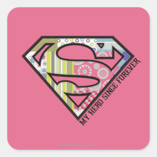 Sticker Carré Mon héros depuis toujours