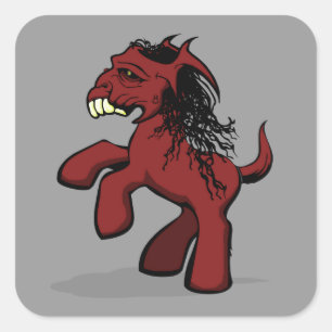 Sticker Carré Mon petit poney déplaisant