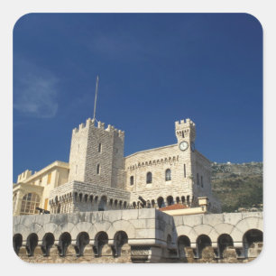 Sticker Carré Monaco, Côte d'Azur, Palais du Prince.