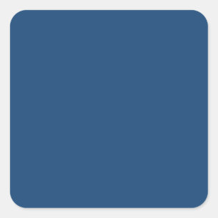 Sticker Carré Monaco Noble bleu uni