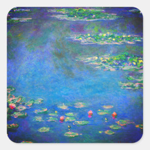 Sticker Carré Monet Water Lilies 1906