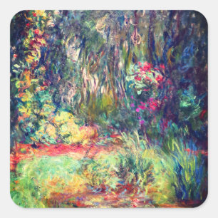 Sticker Carré Monet Water Lily Pond