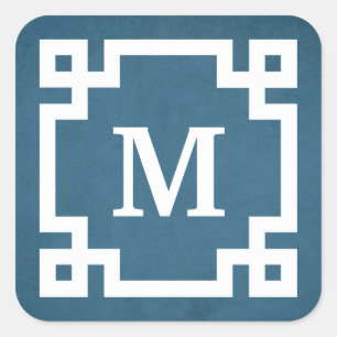 Sticker Carré Monogram design