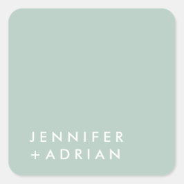 Sticker Carré monogrammed, nom,