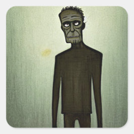 Sticker Carré monstre Frankenstein