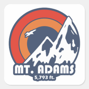 Sticker Carré Mont Adams New Hampshire Sun Eagle