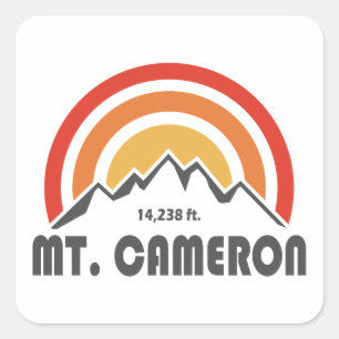 Sticker Carré Mont Cameron
