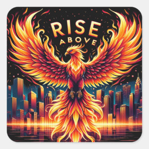 Sticker Carré Monter au-dessus de Phoenix