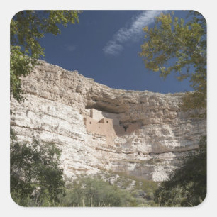 Sticker Carré Montezuma Castle National Monument, Arizona 2