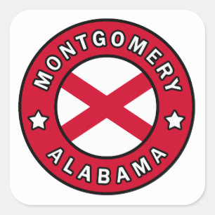 Sticker Carré Montgomery Alabama