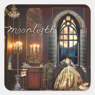 Sticker Carré Moonlight