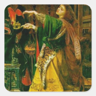 Sticker Carré Morgan le Fay - Légende arthurienne