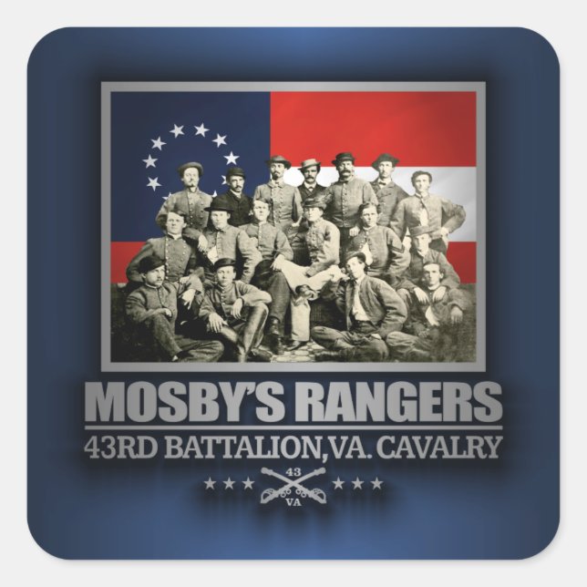 Sticker Carré Mosby's Rangers 2 (Devant)