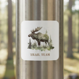 Sticker Carré Mossy Moose Wildlife Portrait, personnalisé