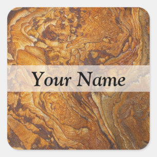 Sticker Carré Motif abstrait Sandstone
