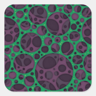 Sticker Carré Motif de conception de trous minces Abstraits Trip