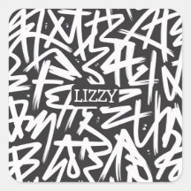 Motif de nom de graffiti personnalisé — Urbain sur