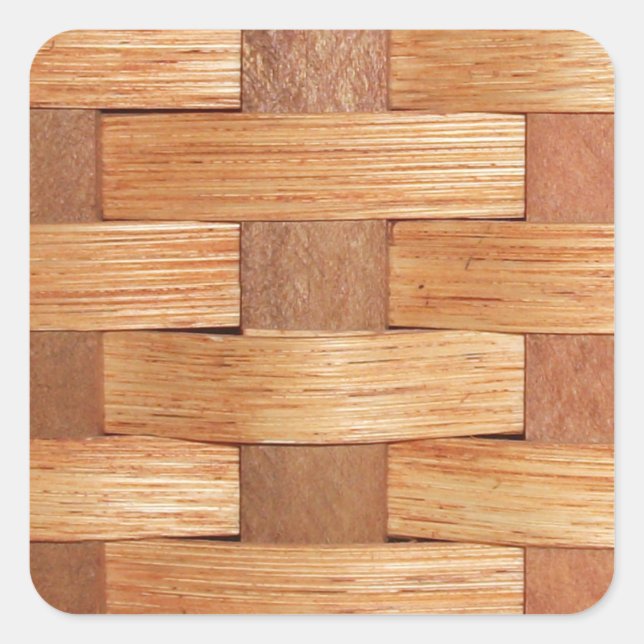 Sticker Carré Motif de panier (Devant)