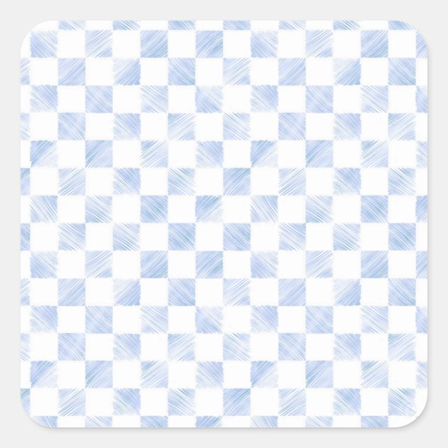 Sticker Carré Motif de tableau blanc moderne (Devant)