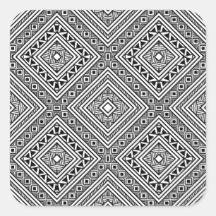 Sticker Carré Motif ethnique sans faille