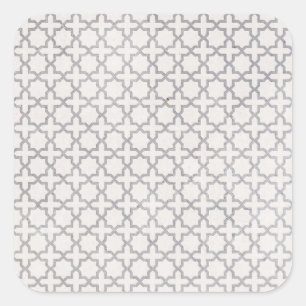 Sticker Carré Motif géométrique beige islamique