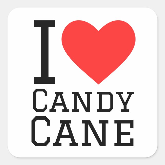 Sticker Carré motif sucre de canne (Devant)