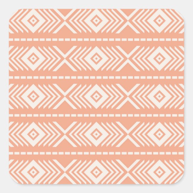 Sticker Carré Motif tribal (Devant)