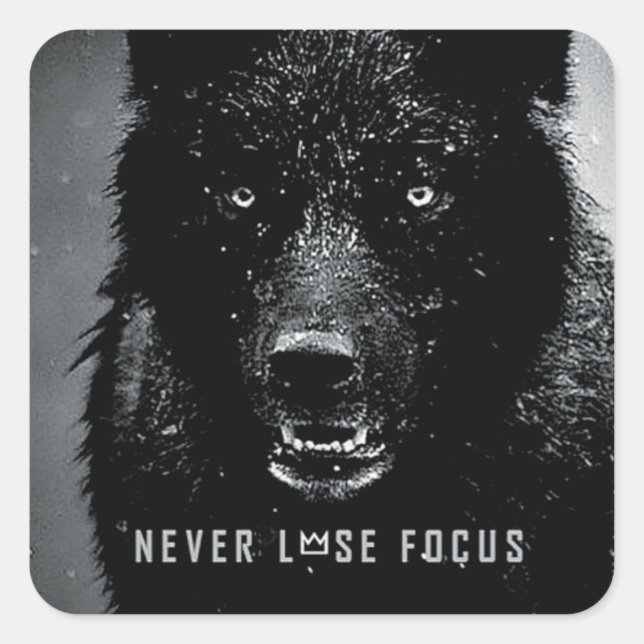 Sticker Carré Motivation gym (Devant)
