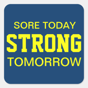 Sticker Carré Motivation pour l'entraînement