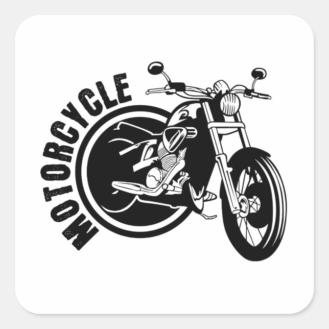 Sticker Carré Moto (Devant)