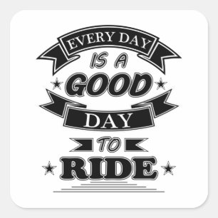 Sticker Carré Motorcycle Biker Vintage Bike Classic Funny Gift