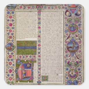 Sticker Carré Mots d'ouverture de Leviticus