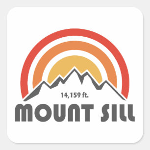 Sticker Carré Mount Sill Californie