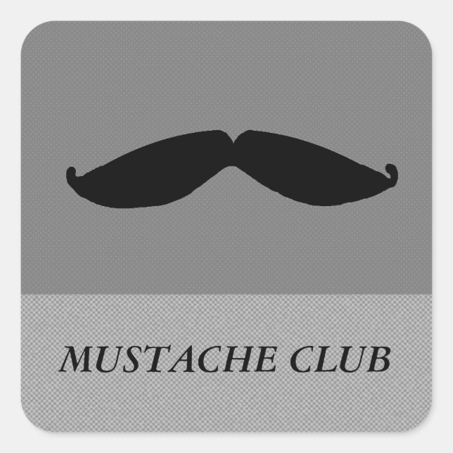 Sticker Carré Moustache (Devant)