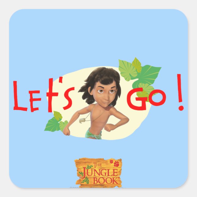 Sticker Carré Mowgli 2 (Devant)